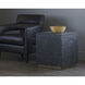 Newbury 22 X 20 inch Black / Antique Brass End Table